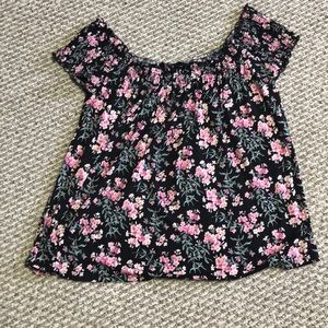 Floral OTS Top